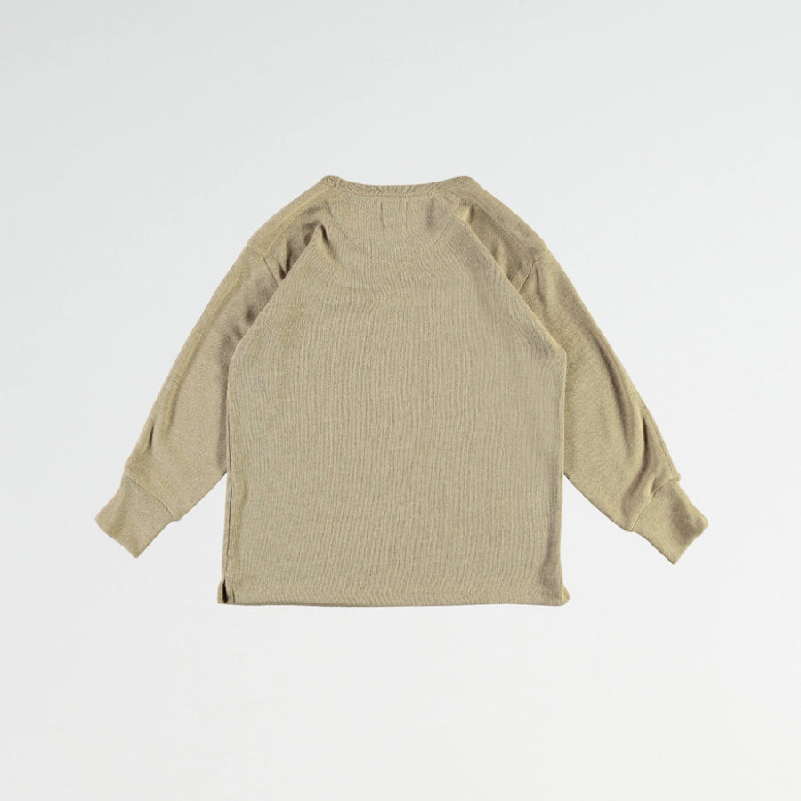 girls of dust gym t knitted hemp cedar knit