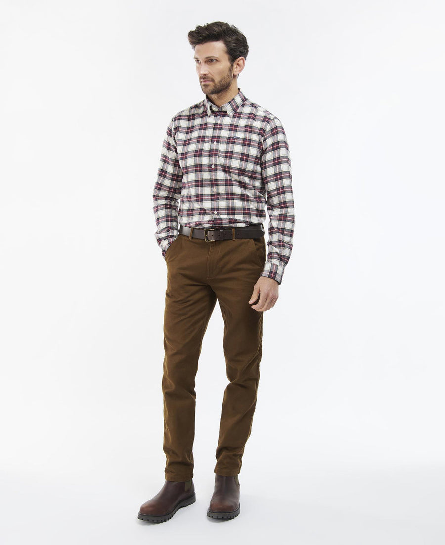 barbour alderton tailored shirt ecru (LAST SIZE SMALL)