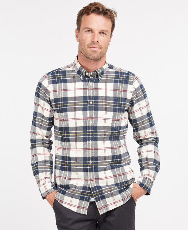 barbour ronan tailored shirt ecru