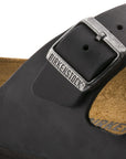 birkenstock arizona oiled leather black