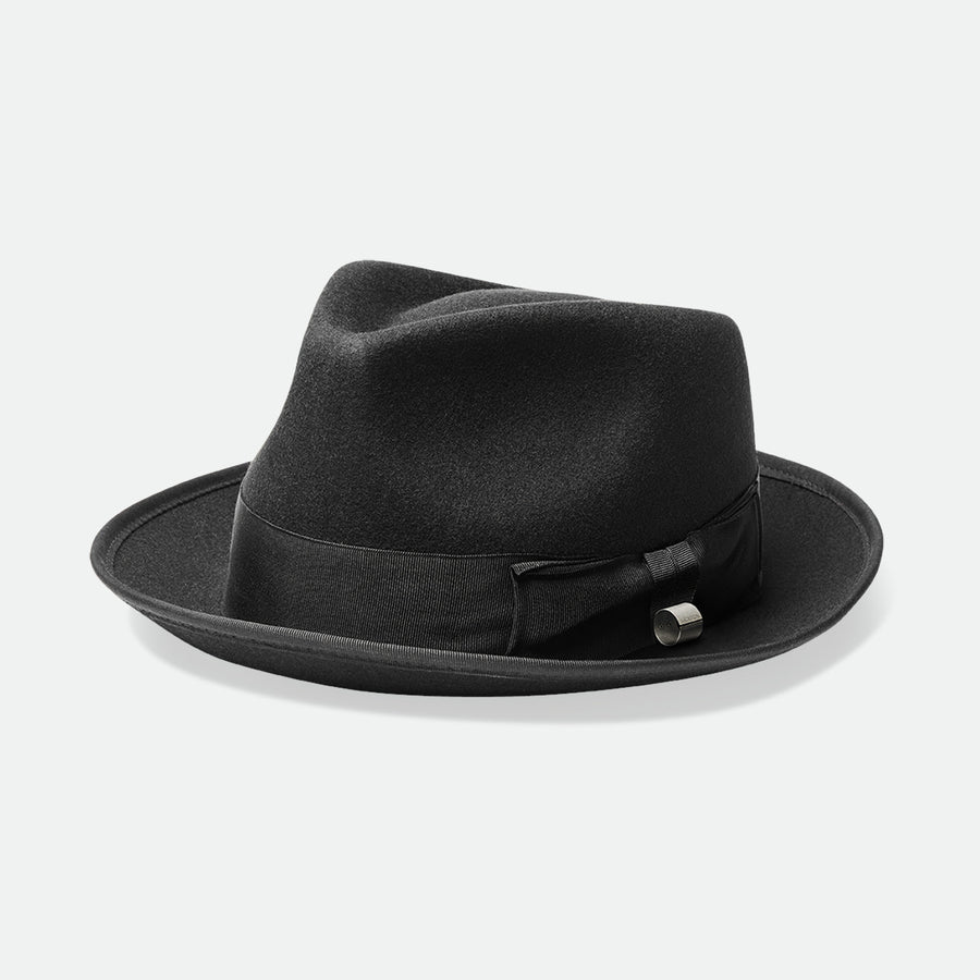 brixton champ fedora black