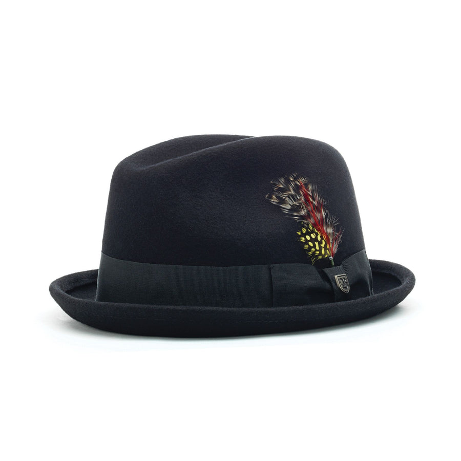 brixton gain fedora black