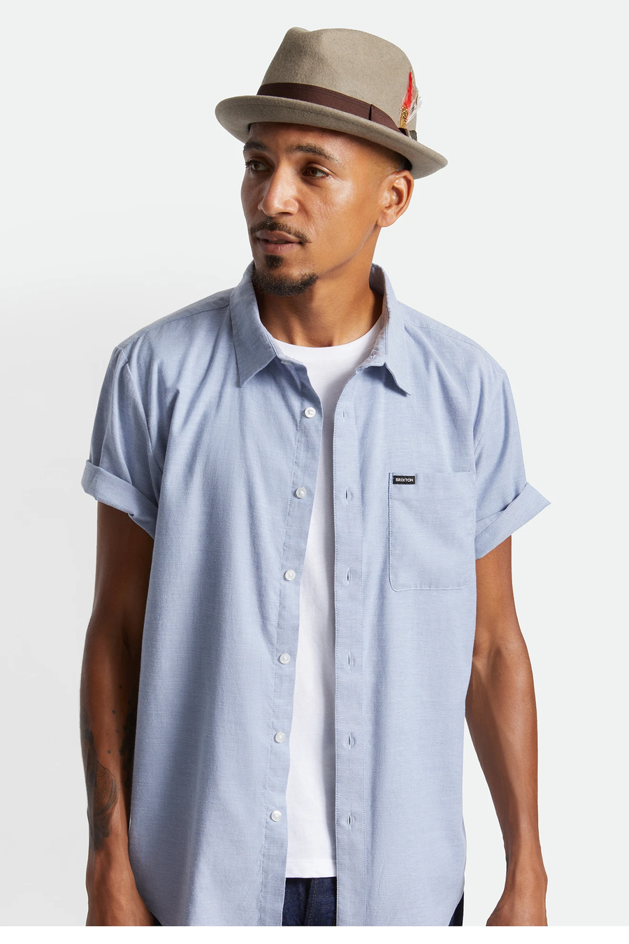 brixton gain fedora heather natural
