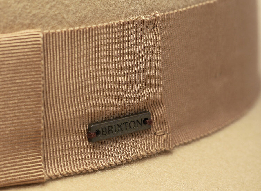 brixton joanna felt hat light khaki