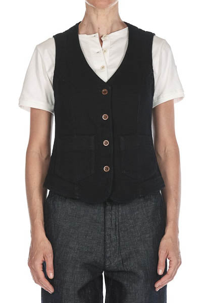captain santors women vest w7702 ck301 indigo