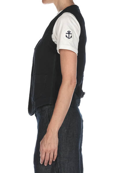 captain santors women vest w7702 ck301 indigo