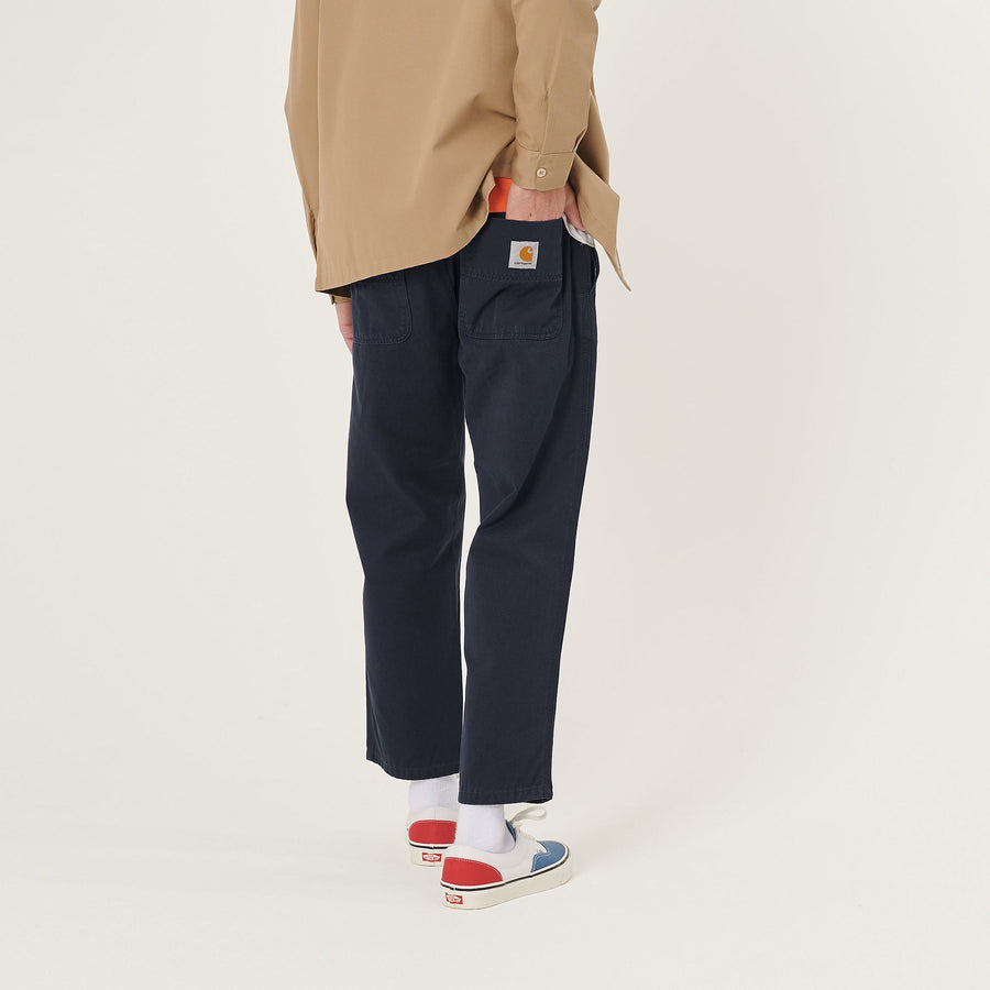 carhartt wip abbott pant dark navy stone washed