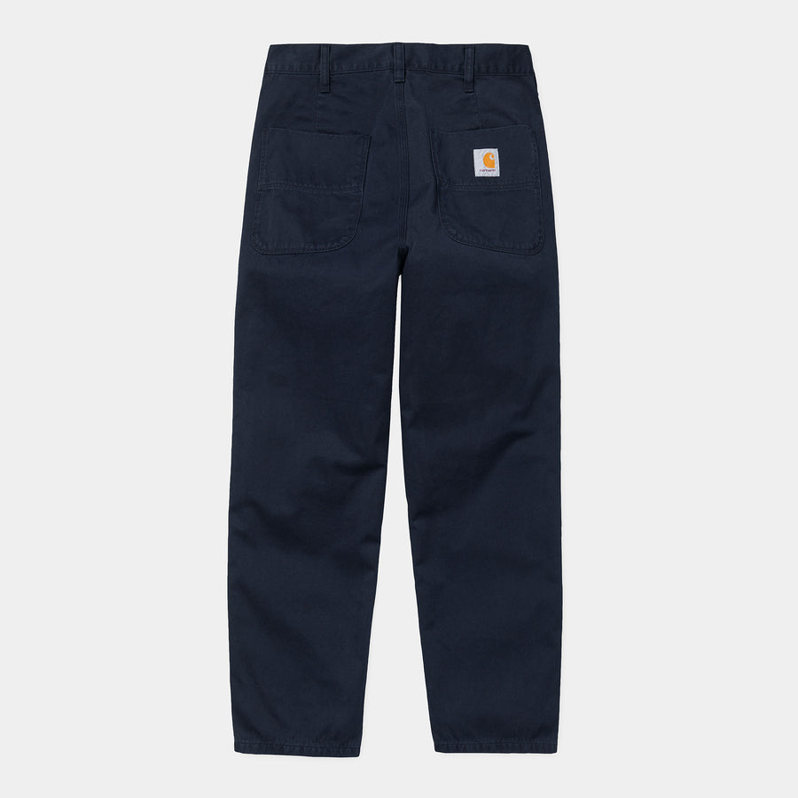 carhartt wip abbott pant dark navy stone washed