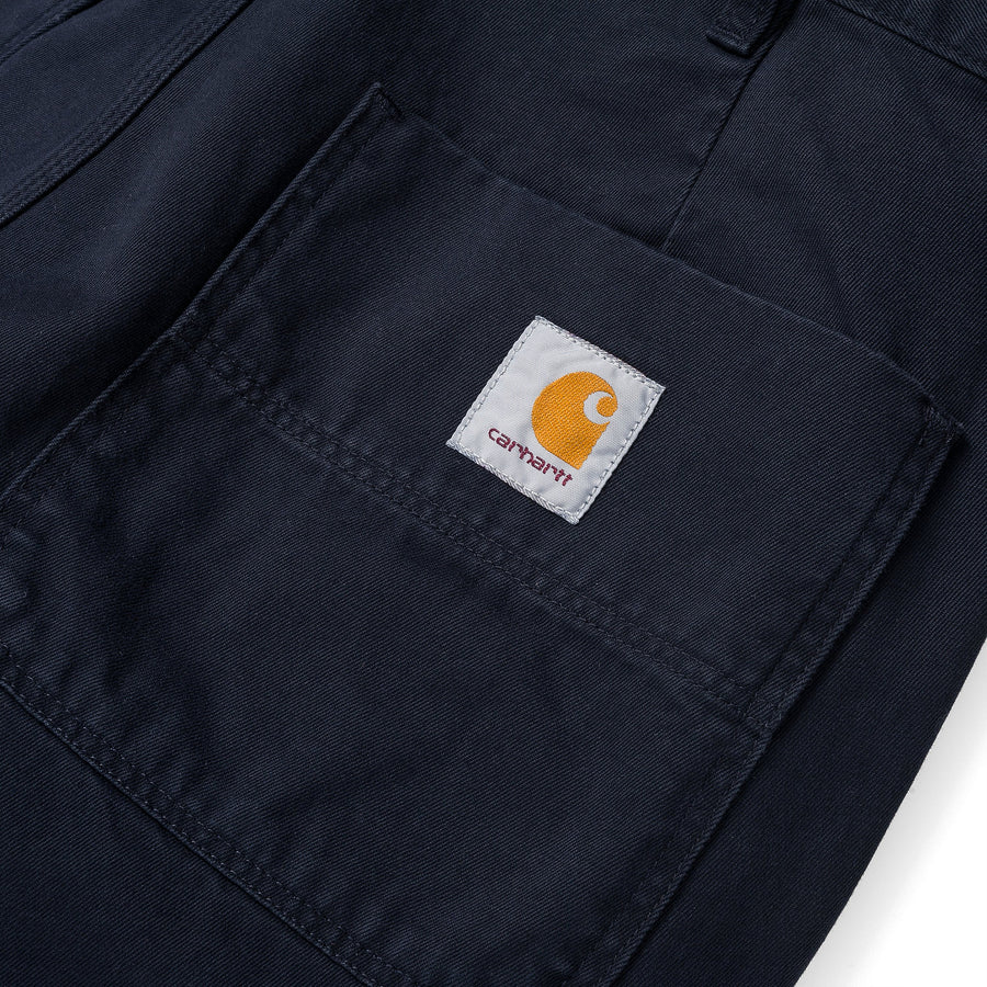 carhartt wip abbott pant dark navy stone washed