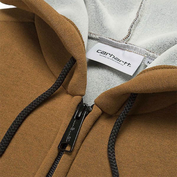 carhartt wip car lux hooded jacket hamilton brown (LAST SIZE XSMALL)
