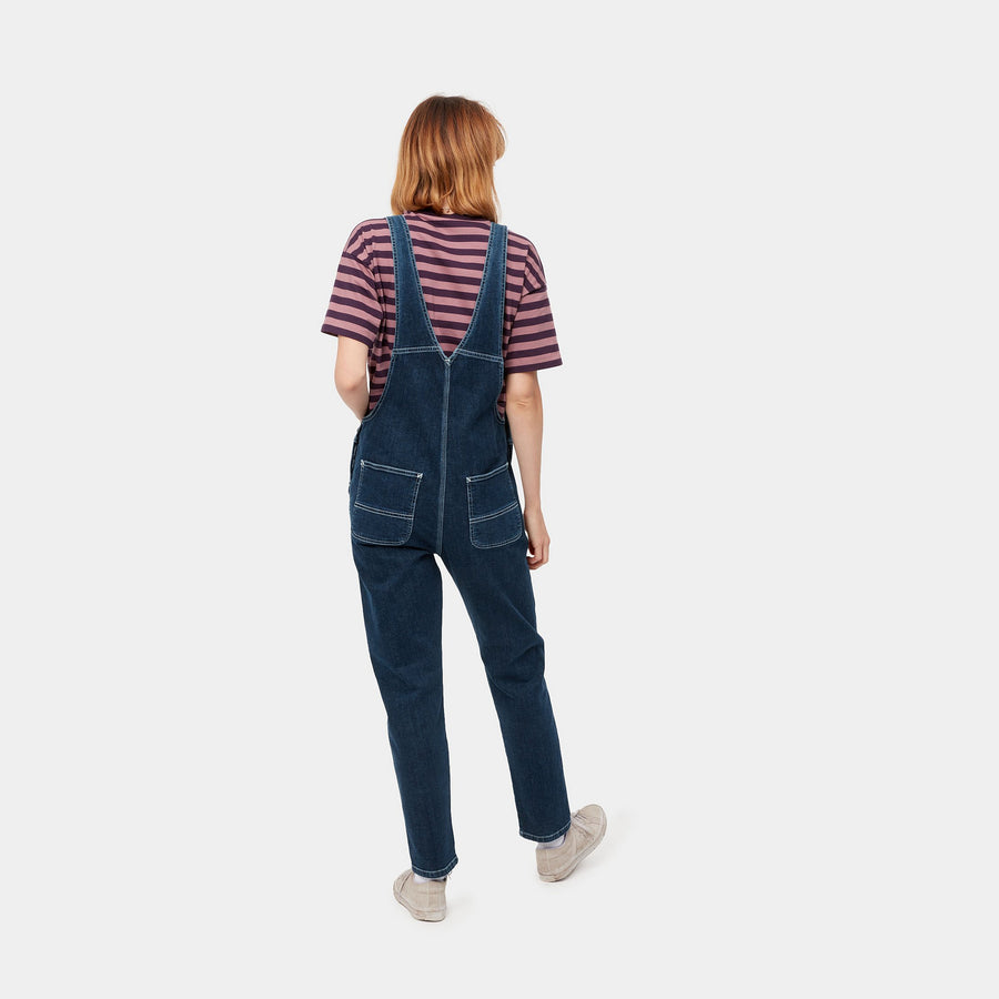 carhartt wip women bib overall blue stone washed (LAST SIZE XSMALL)