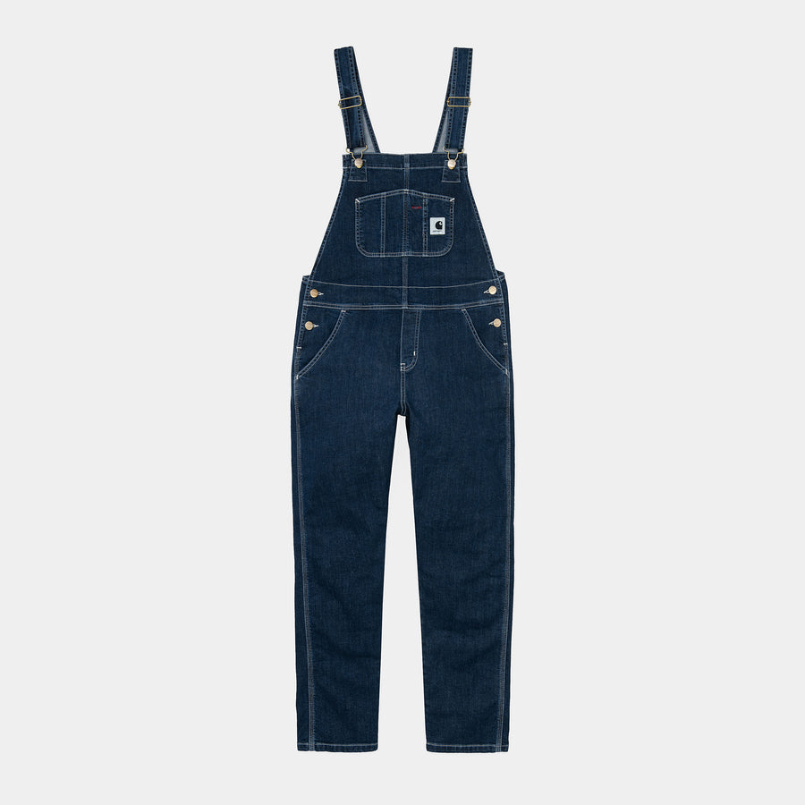 carhartt wip women bib overall blue stone washed (LAST SIZE XSMALL)