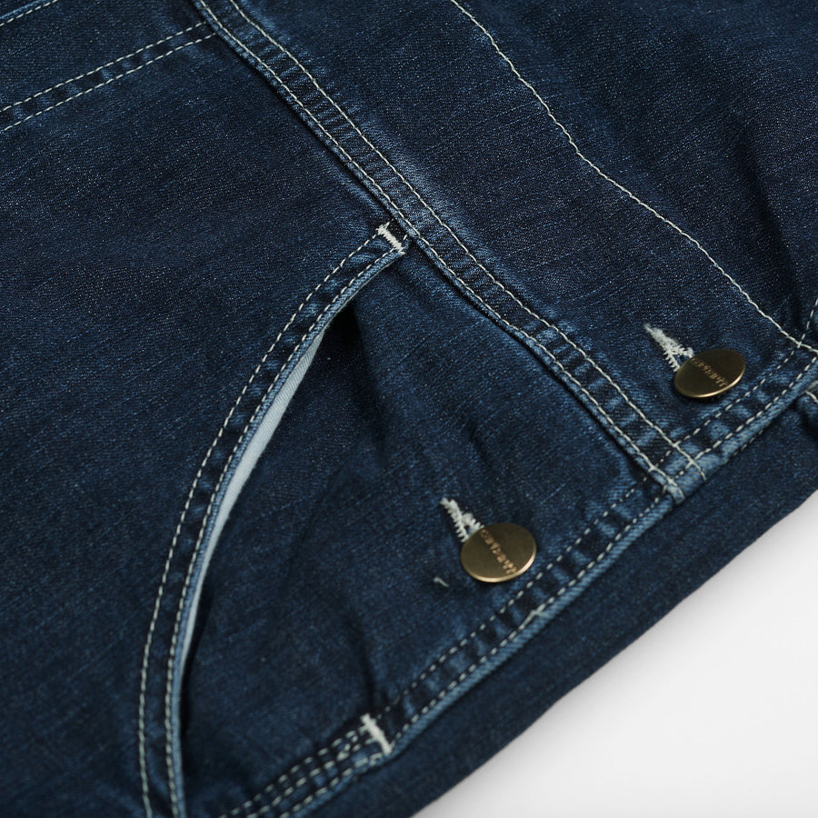 carhartt wip women bib overall blue stone washed (LAST SIZE XSMALL)