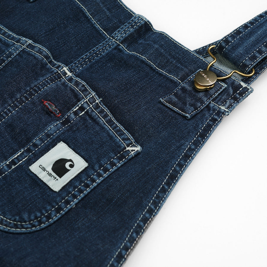 carhartt wip women bib overall blue stone washed (LAST SIZE XSMALL)
