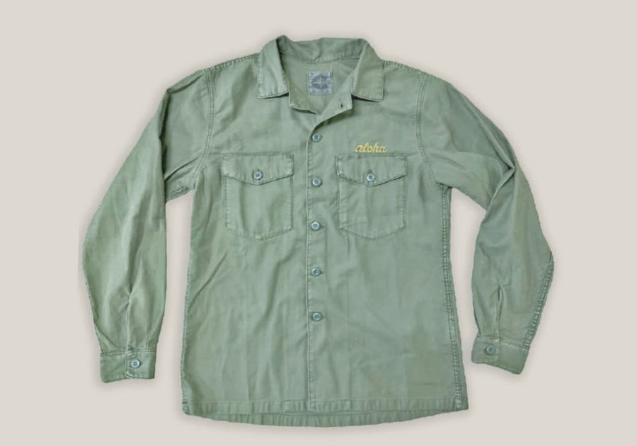 chesapeakes jones shirt military green