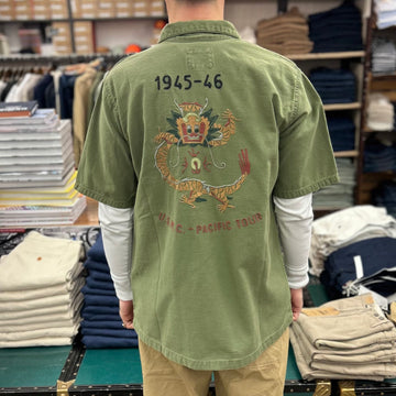 chesapeakes sbury souvenir shirt military green