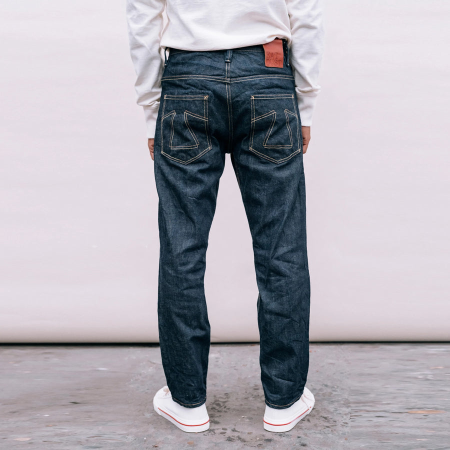 eat dust fit 73 loose tapered selvedge denim