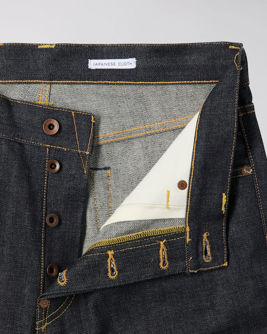 edwin nashville blue unwashed red listed selvage denim