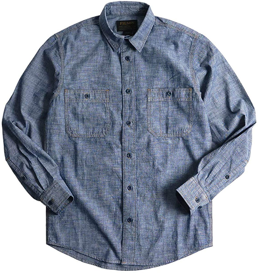 filson chambray cpo shirt rinsed indigo