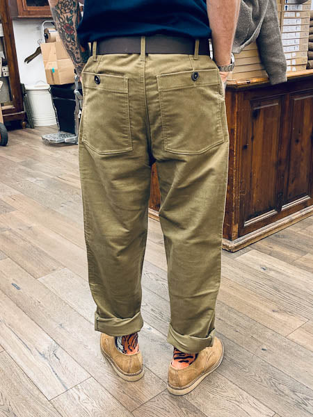 fleurs de bagne le falzard moleskin fatigue pant sand (LAST SIZE 32)