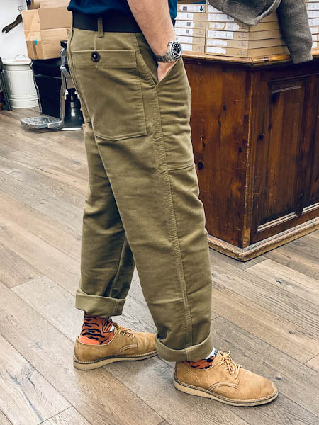 fleurs de bagne le falzard moleskin fatigue pant sand (LAST SIZE 32)