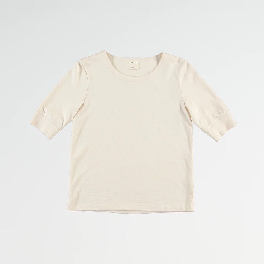girls of dust slub t-shirt off white