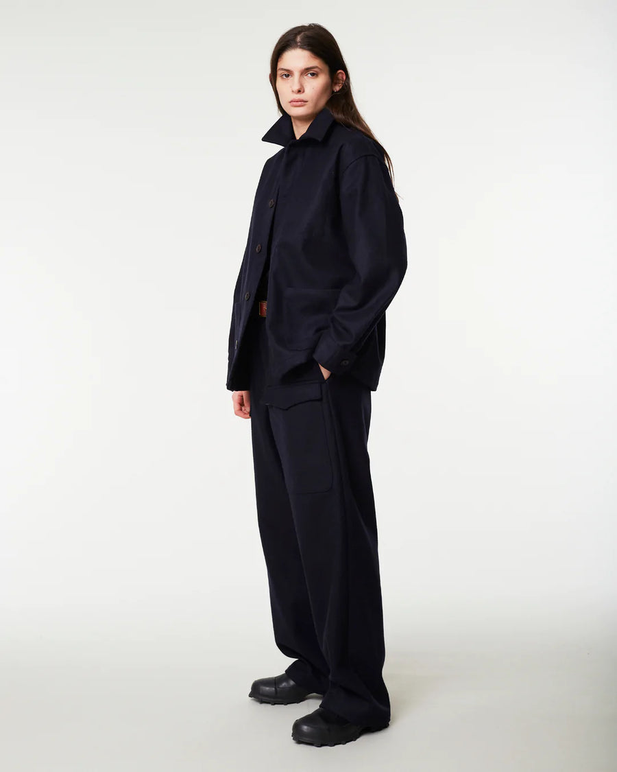girls of dust coach jacket navy wool