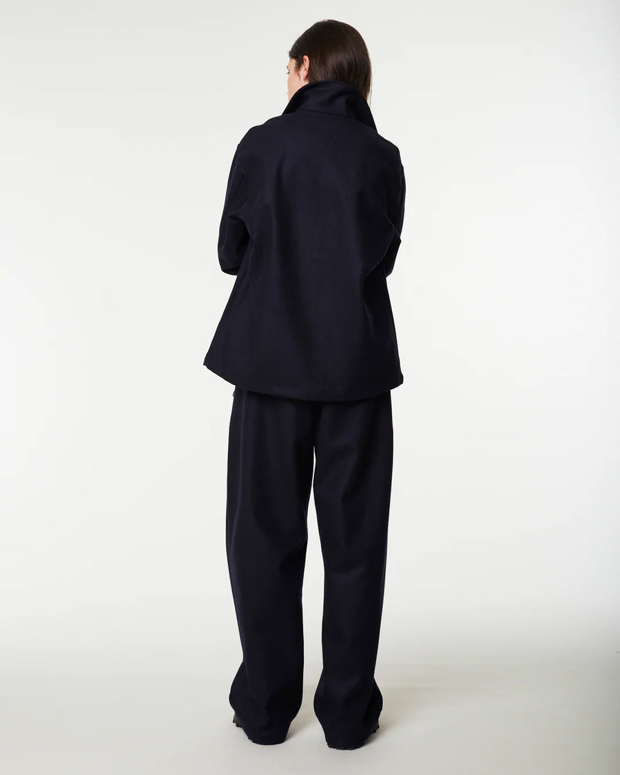 girls of dust coach jacket navy wool