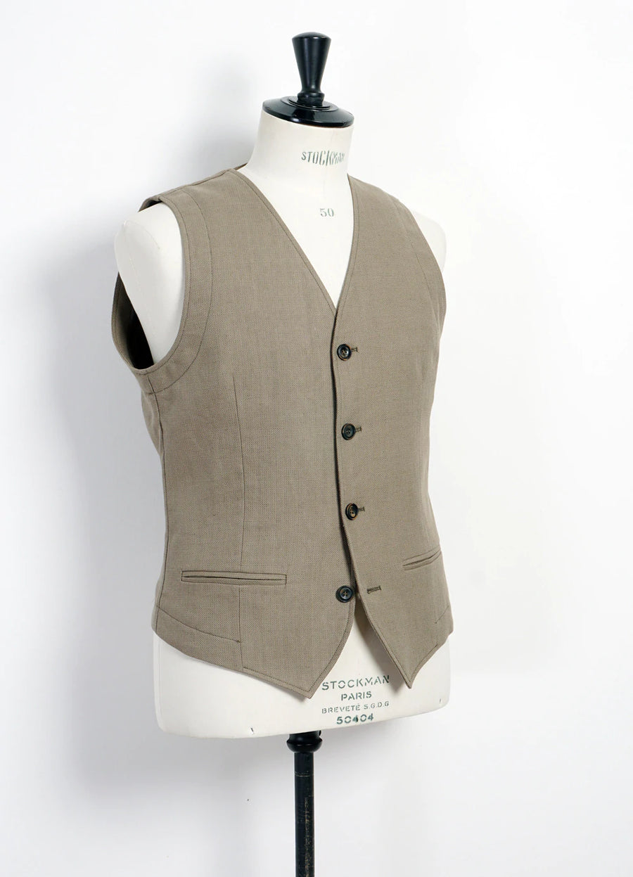 hansen daniel classic waistcoat bay leaf