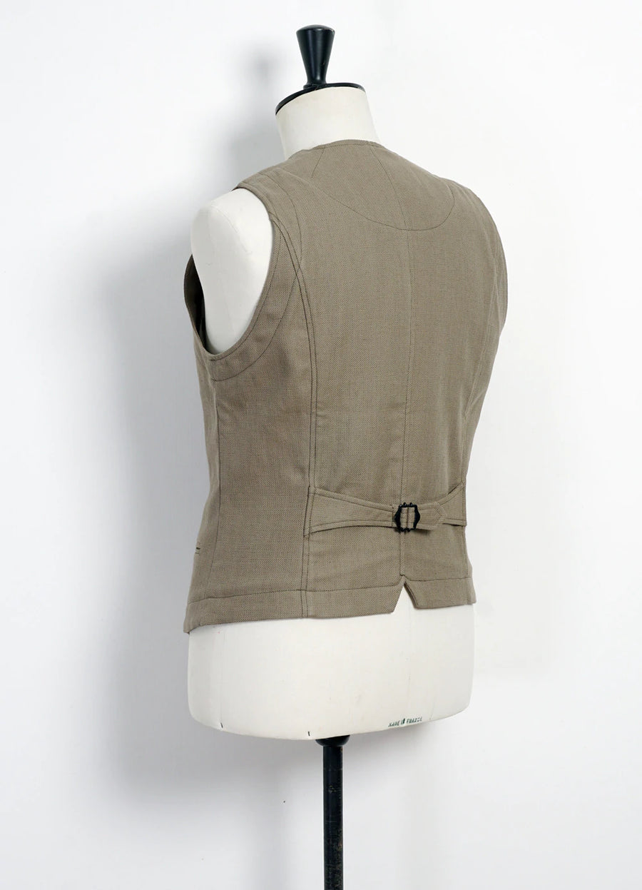 hansen daniel classic waistcoat bay leaf