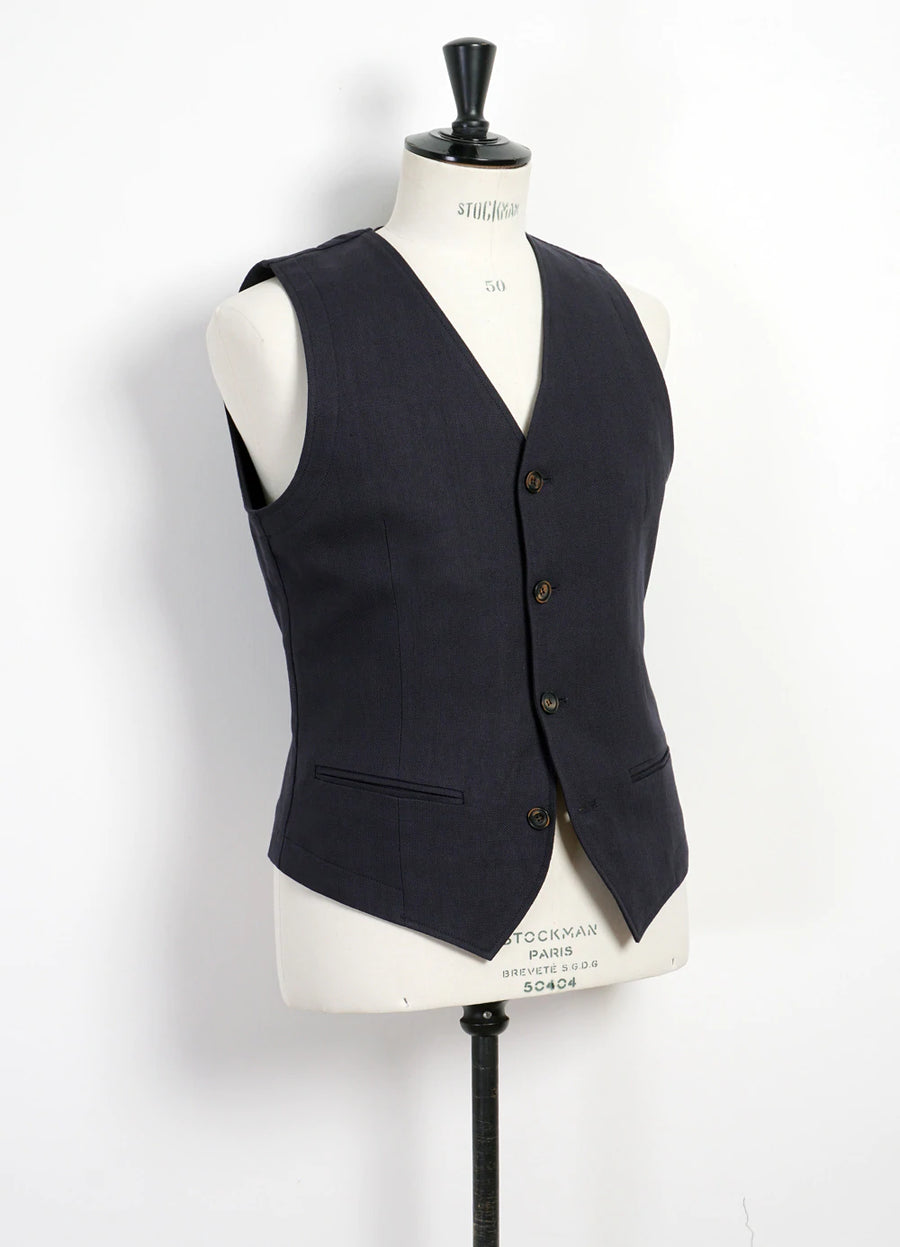 hansen daniel classic waistcoat dark blue