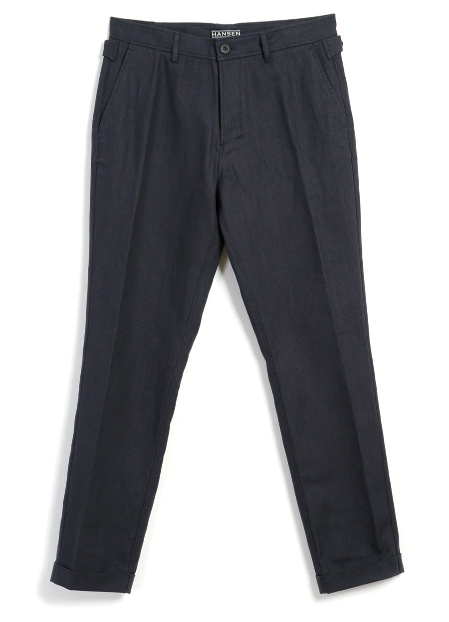 hansen finn side buckle regular trousers dark blue (LAST SIZE XLARGE)