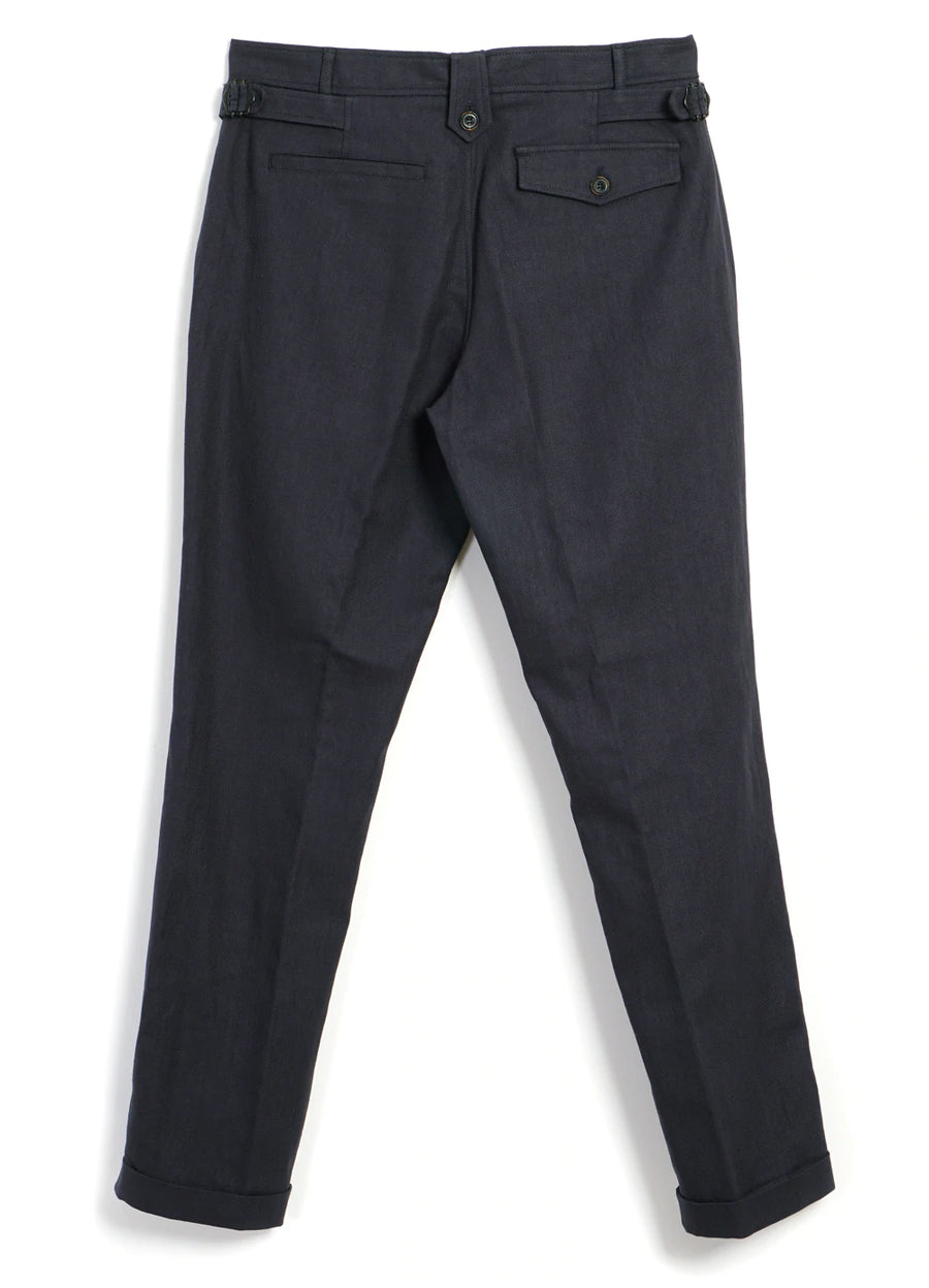 hansen finn side buckle regular trousers dark blue (LAST SIZE XLARGE)