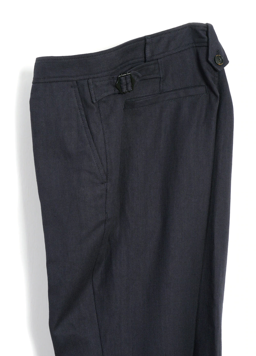 hansen finn side buckle regular trousers dark blue (LAST SIZE XLARGE)