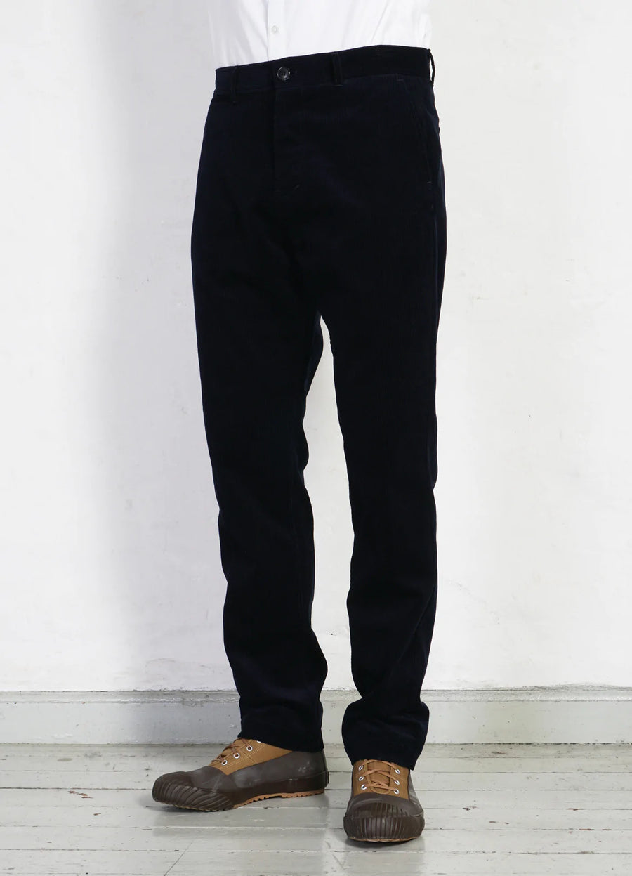 hansen fred regular fit trousers fluid navy corduroy