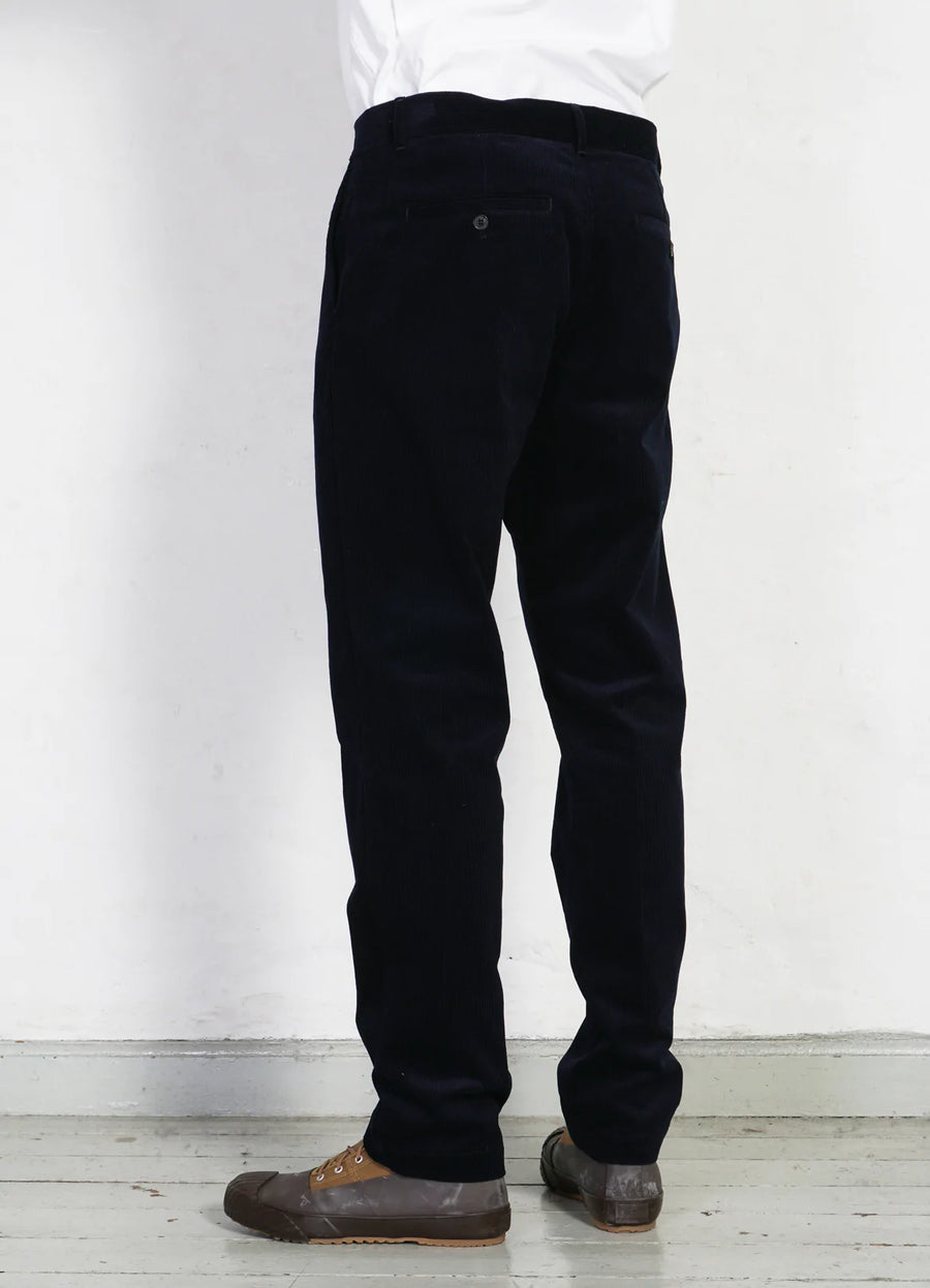 hansen fred regular fit trousers fluid navy corduroy