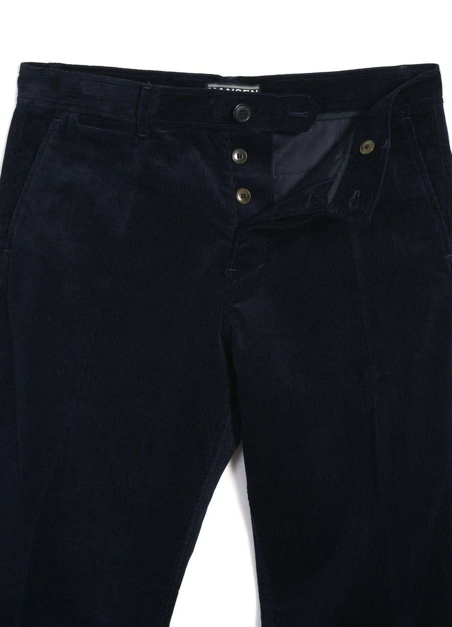 hansen fred regular fit trousers fluid navy corduroy