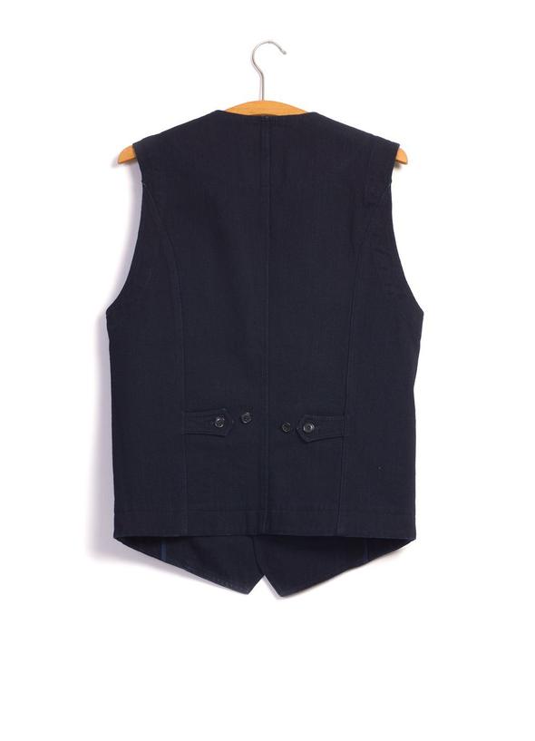 hansen kaj vest black indigo