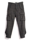 hansen kurt cargo pockets tweed trousers trout (LAST SIZE SMALL)