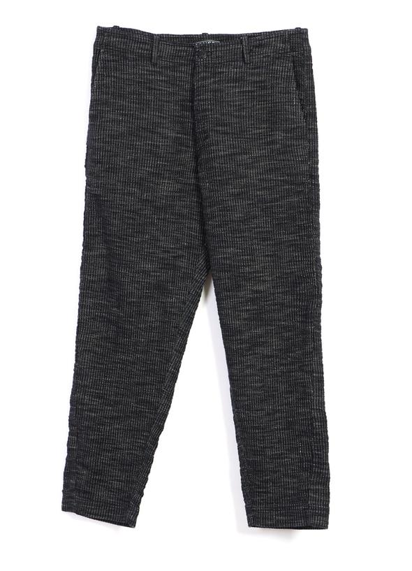 hansen trygve wide cut cropped trousers black hemp (LAST SIZE MEDIUM)