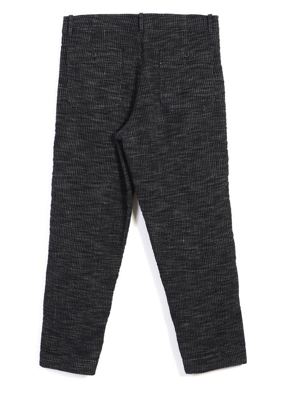 hansen trygve wide cut cropped trousers black hemp (LAST SIZE MEDIUM)