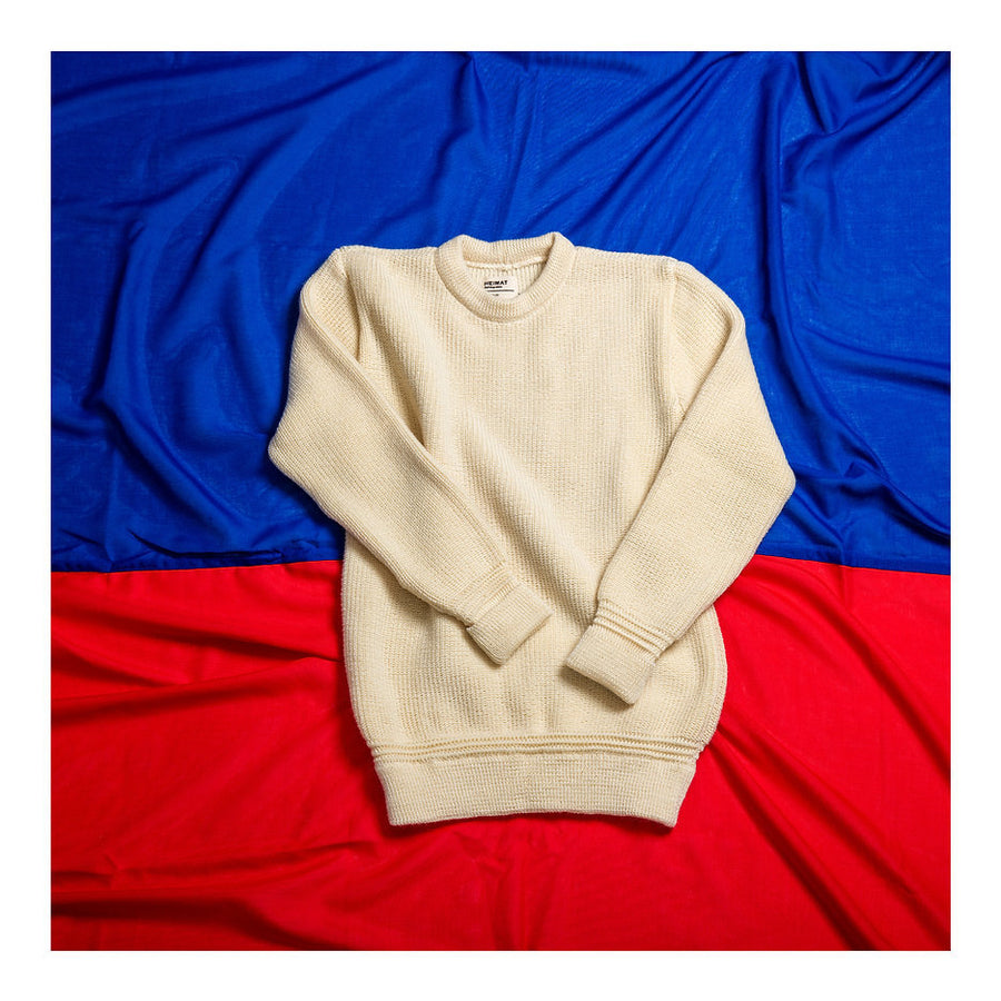 heimat textil crewneck sweater seashell (LAST SIZE XLARGE)
