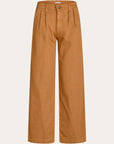 knowledge cotton posey loose twill pants brown sugar