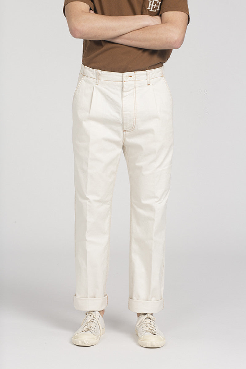 east harbour surplus krunig 22 off white trousers
