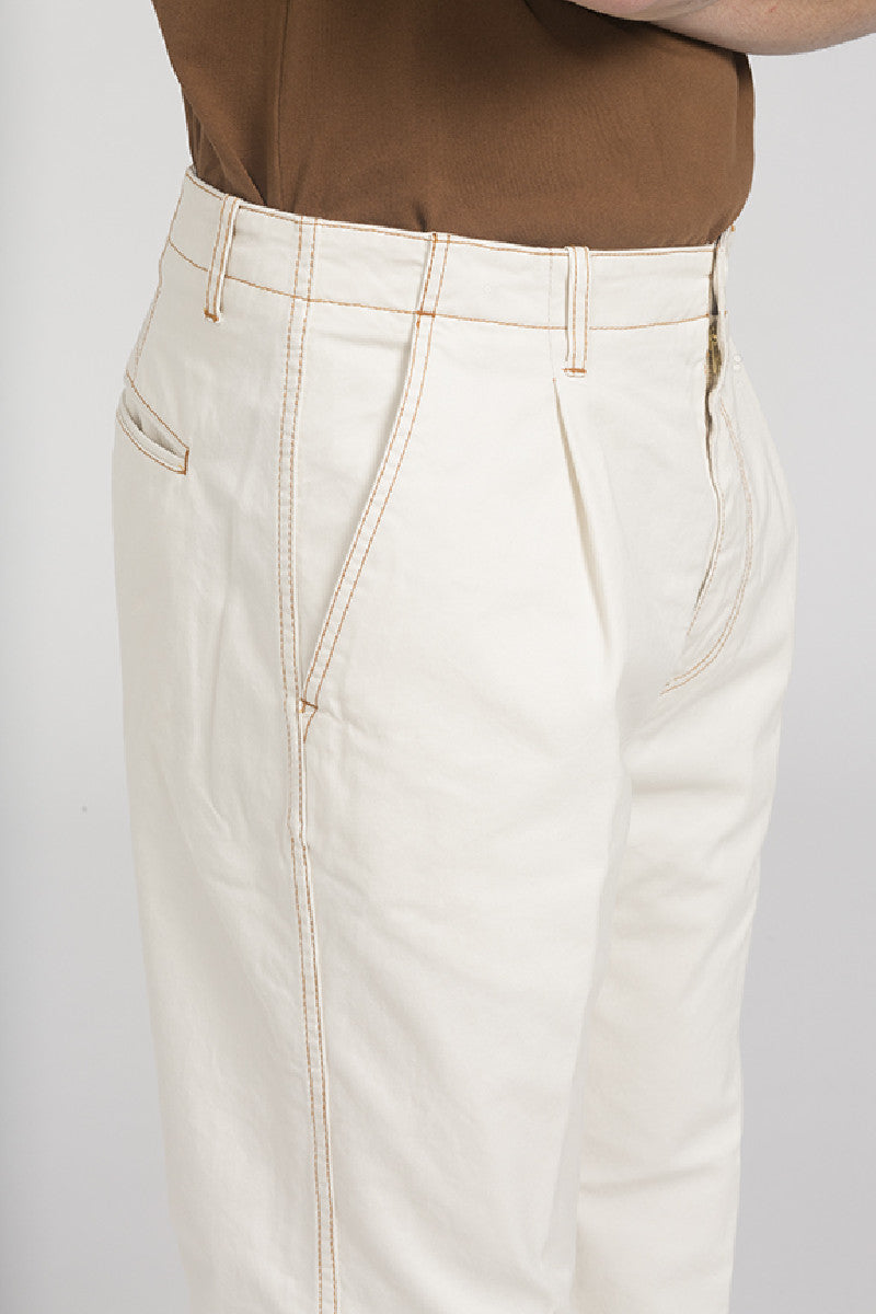 east harbour surplus krunig 22 off white trousers