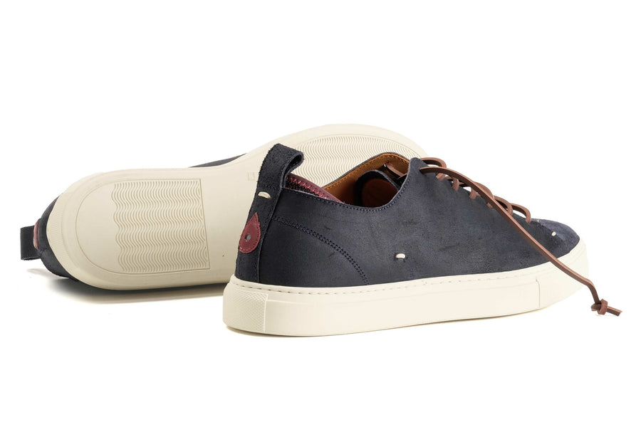 levius riva classica camoscio ingrassato navy