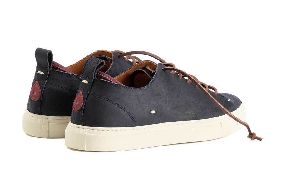 levius riva classica camoscio ingrassato navy