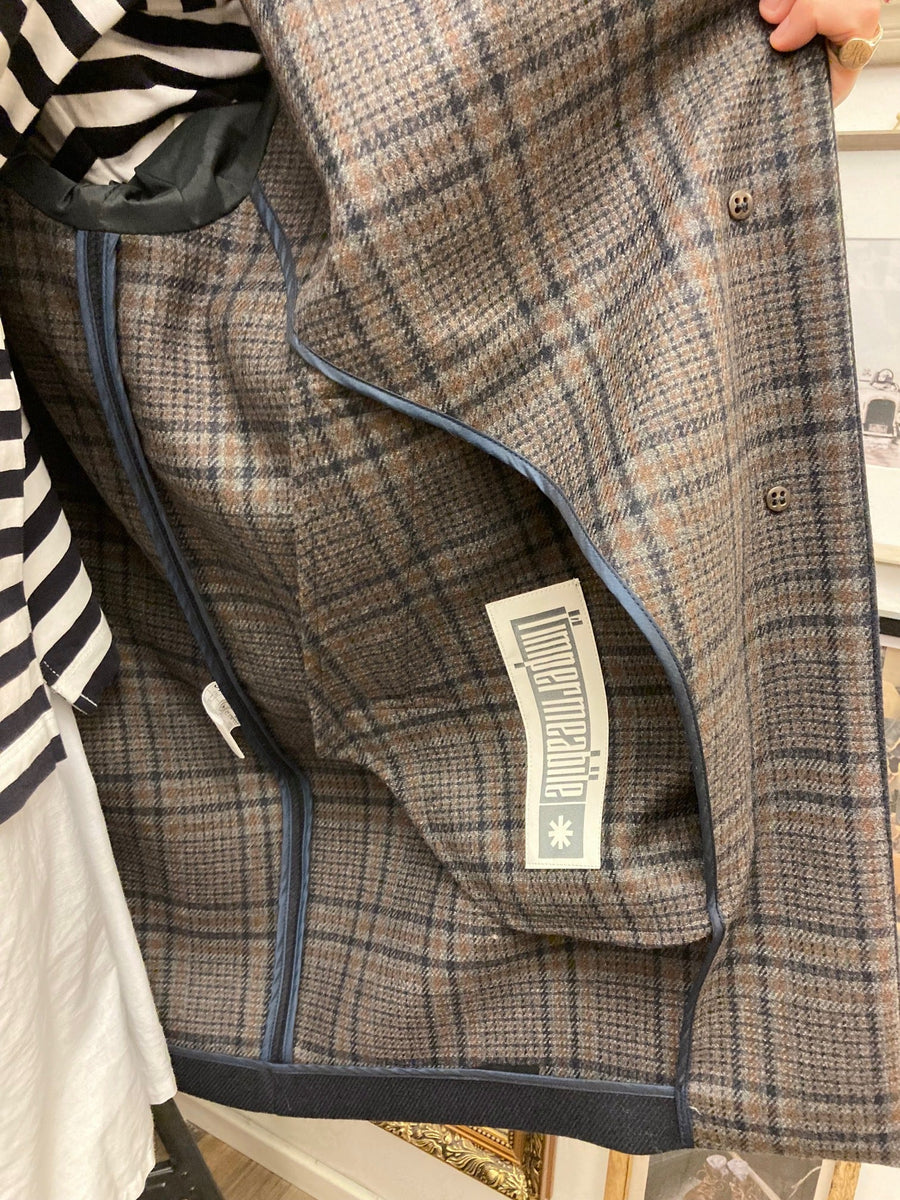 limpermeabile martin dq coat navy (LAST SIZE LARGE)