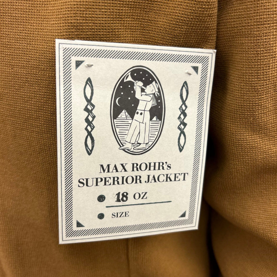 max rohr max3e 18oz jacket tobacco (LAST SIZE XXXL)