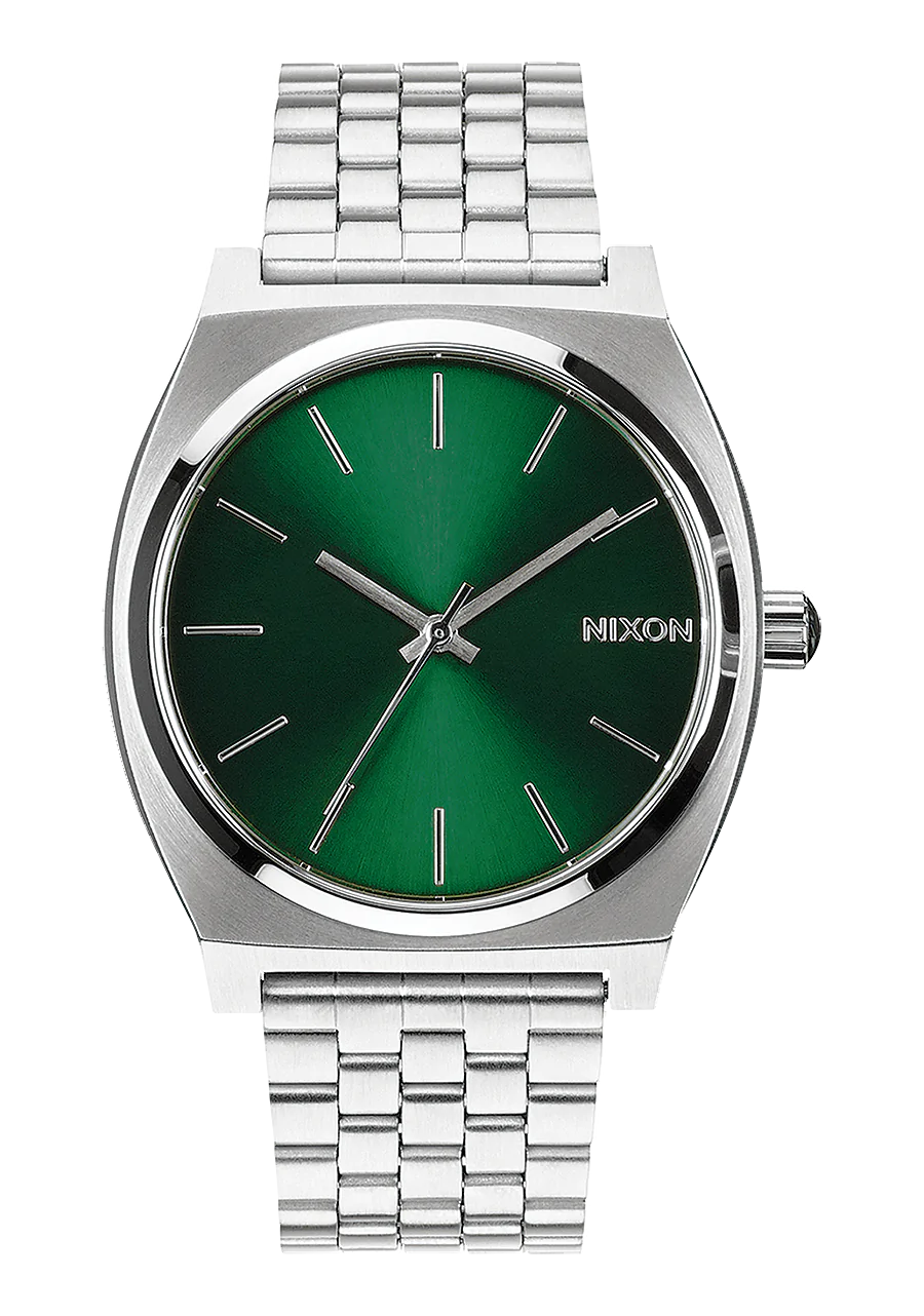 nixon time teller green sunray